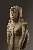 Statuie a unei regini ptolemeice, posibil Cleopatra, 200–30 î.Hr., calcar dolomitic