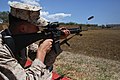 Modern quick-adjust two-point sling on an M16A4 rifle.