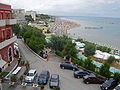 Spiaggia ripresa dalla vista dei fotografi