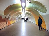 Underground connection to Gare du Nord