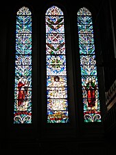 Stained glass window in Christchurch Cathedral