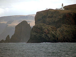 Cape Wrath sedd från havet.