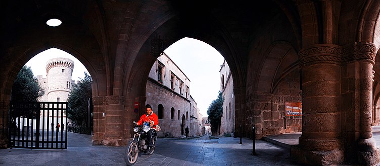 Streets of the old town of Rhodes