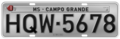 Old license plate 1990-2008