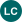 A dark green disk with "LC" in white