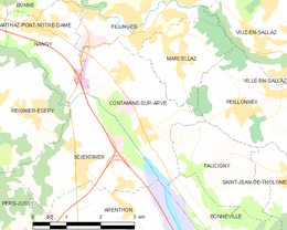 Contamine-sur-Arve - Localizazion