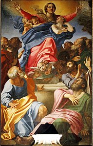 Annibale Carracci Assomption de la Vierge H. 2,45 x L. 1,55 m.