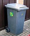 Wheelie bin in (Berkshire, UK).