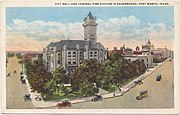 City Hall and Feuerwehr-Station (Fort Worth, 1924)