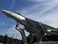 An F-14A Tomcat on display at Grumman Memorial Park in New York.