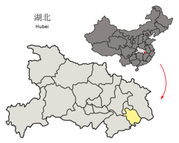 Huangshi – Mappa