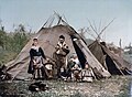 Famille Sami en Norvège, vers 1900.