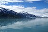 Mountains and dark blue lake