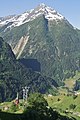 LBG von nördlich oberhalb der Bergstation mit Blick zum Bristen