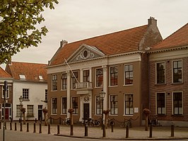 Het hoofdgebouw aan de Koornmarkt