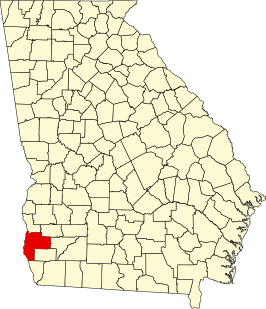 Locatie van Early County in Georgia