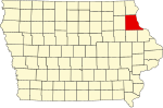 State map highlighting Clayton County