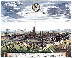 Vue de 1644 de Matthäus Merian