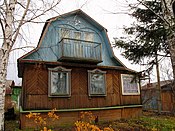 Tipica dacia di epoca sovietica, a Resheti.