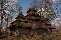 7. Wooden church of the Epiphany (1693). Kuhaiv, Lviv Oblast Author: Kateryna Bayduzha