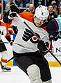 Travis Sanheim has played for the Flyers since the 2017–18 season.