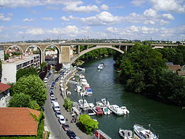 Treinviaduct in Le Perreux-sur-Marne.