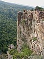 The Maiden's cliff /Momina skala in Bulgarian/ above the river, about 2 km away from Hrabrino, on the track to Hut Zdravets.