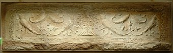 Plaster tile from Old city of Nishapur