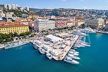 Rijeka Riva promenade aerial.jpg