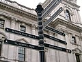 Image 28A signpost on Parliament Square with directions for nearby attractions (from Tourism in London)