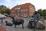 Stora torget med "Treiber mit Schafen" (1999)