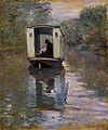 La barca-atelier (1876) por Claude Monet