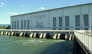 Centrale hydroélectrique de Fessenheim en 2009.