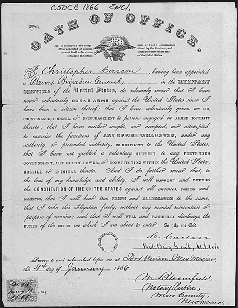 File:Kit carson oath of office 1866.gif