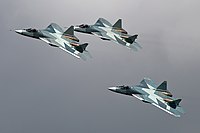 O Sukhoi Su-57, o primeiro caça de quinta geração russo.