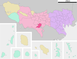 Vị trí của Tama ở Tokyo