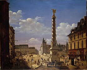 Place du Châtelet (1810) auf einem Bild von Étienne Bouhot (Musée Carnavalet)