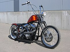 Chopper Harley-Davidson, de style bobber néo-rétro custom