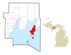 Location within Delta County