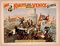 Affiche promotionnelle pour le spectacle Venice in London, 1891.