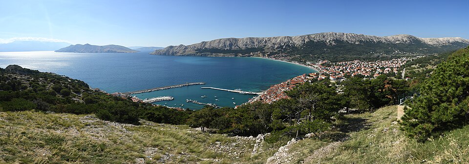 Panoramic view of Baška