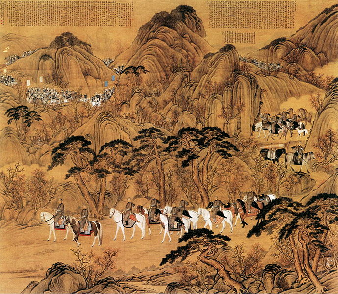 File:Qianlong Emperor Hunts Deers.jpg