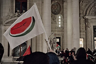 Solidarity gathering for Palestine in Brussels (2023)