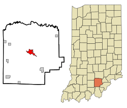 Location in the state of Indiana