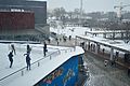 Neige à l'université en 2015.