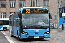 Nobina 845 VDL-Citea LLE-120 Rautatientorilla linjalla 55.jpg