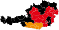 Map showing the results of the election on the sub-constituency level