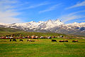 Një pamje e Maleve Aragats nga Aragatsotn – Armeni