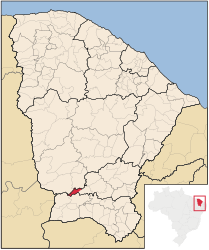 Antonina do Norte – Mappa