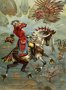 Gottfried Franz Baron Münchhausen underwater